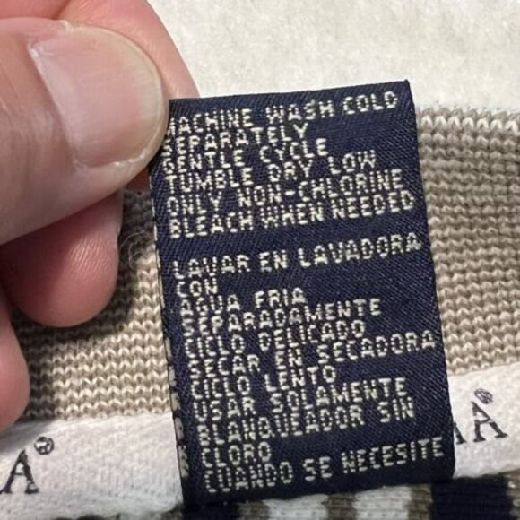 Vtg Levis Mens Brittania Striped Short Sleeve Polo Shirt 100% Cotton Size XL - Picture 8 of 12